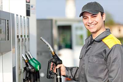 Man Fuelling work car Townsville